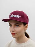 Бейсболка HOOD арт. 100-MWL005-CO005-MN Colorado II (бордовый / голубой)